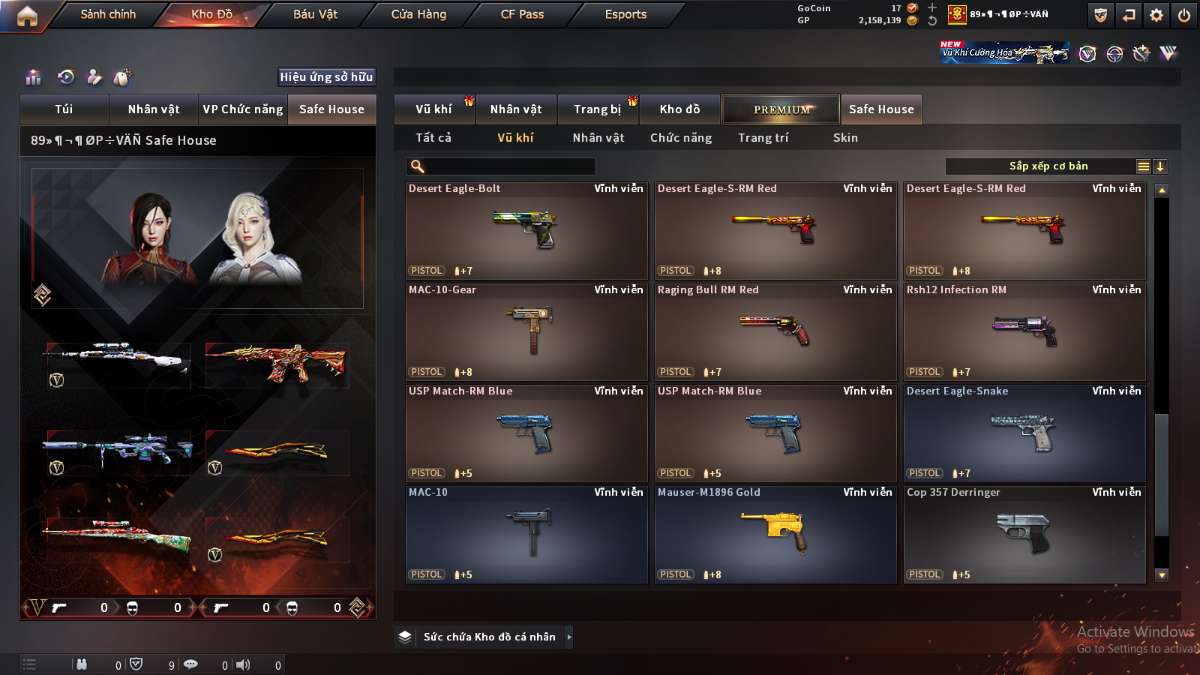 shop acc cf uy tin gia re